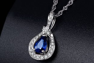 璀璨琉光 enzo珠宝白18K金天然红蓝宝石彩宝吊坠鉴赏